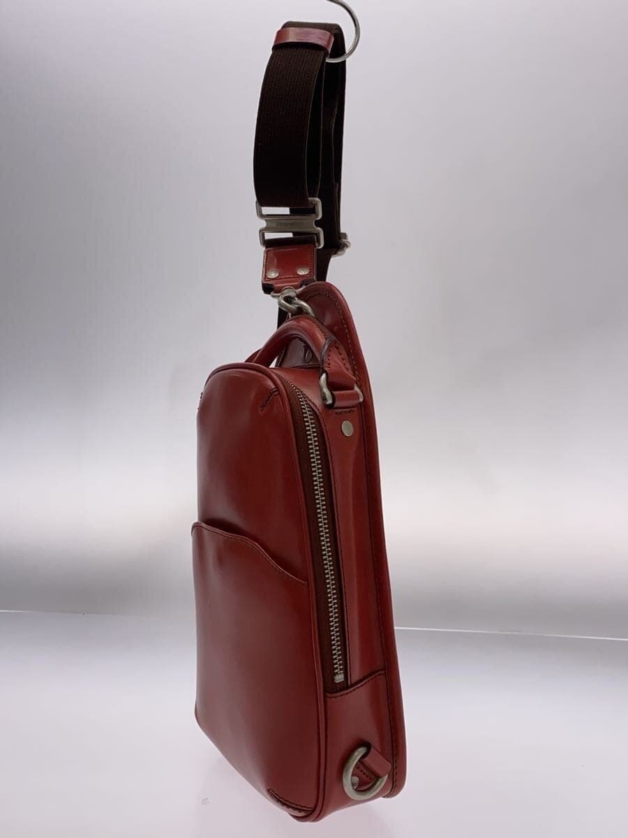HERGOPOCH Shoulder Bag Cowhide Bordeaux Solid 2
