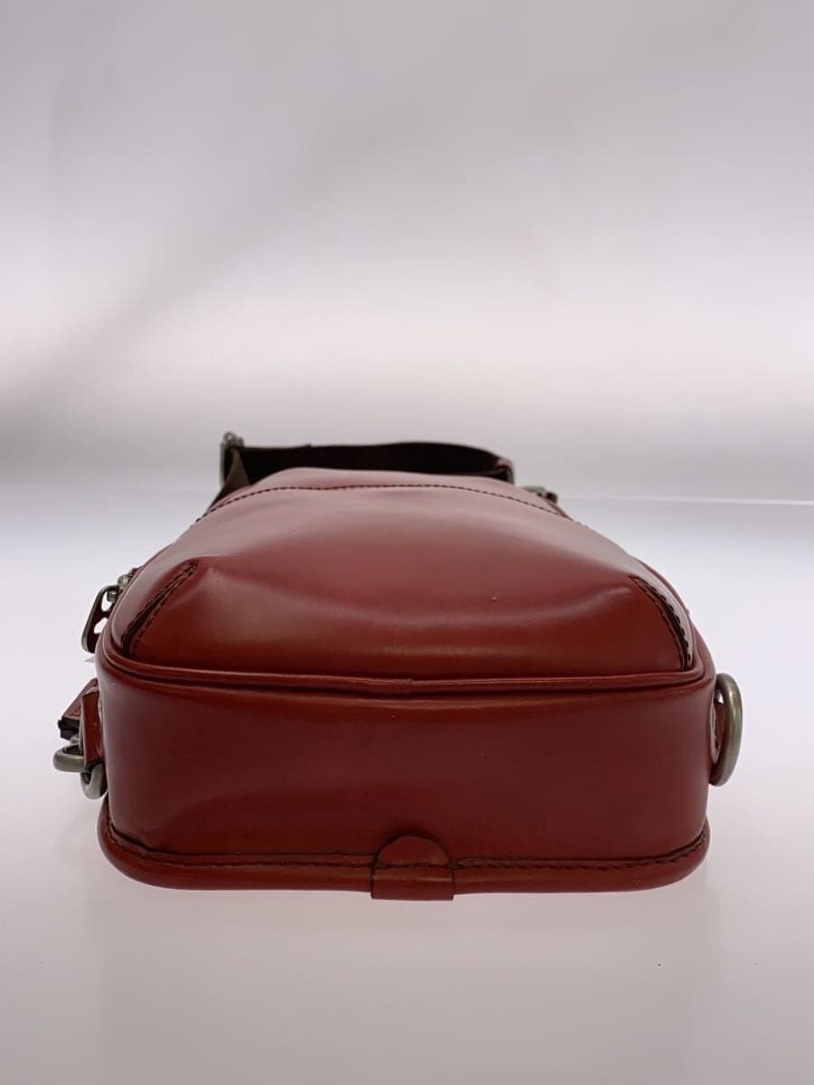 HERGOPOCH Shoulder Bag Cowhide Bordeaux Solid 4
