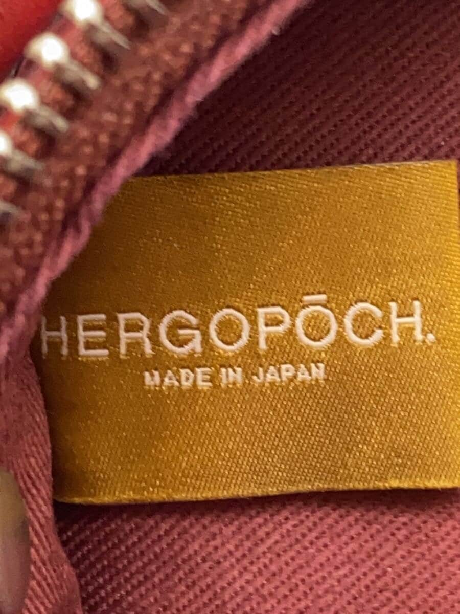 HERGOPOCH Shoulder Bag Cowhide Bordeaux Solid 5