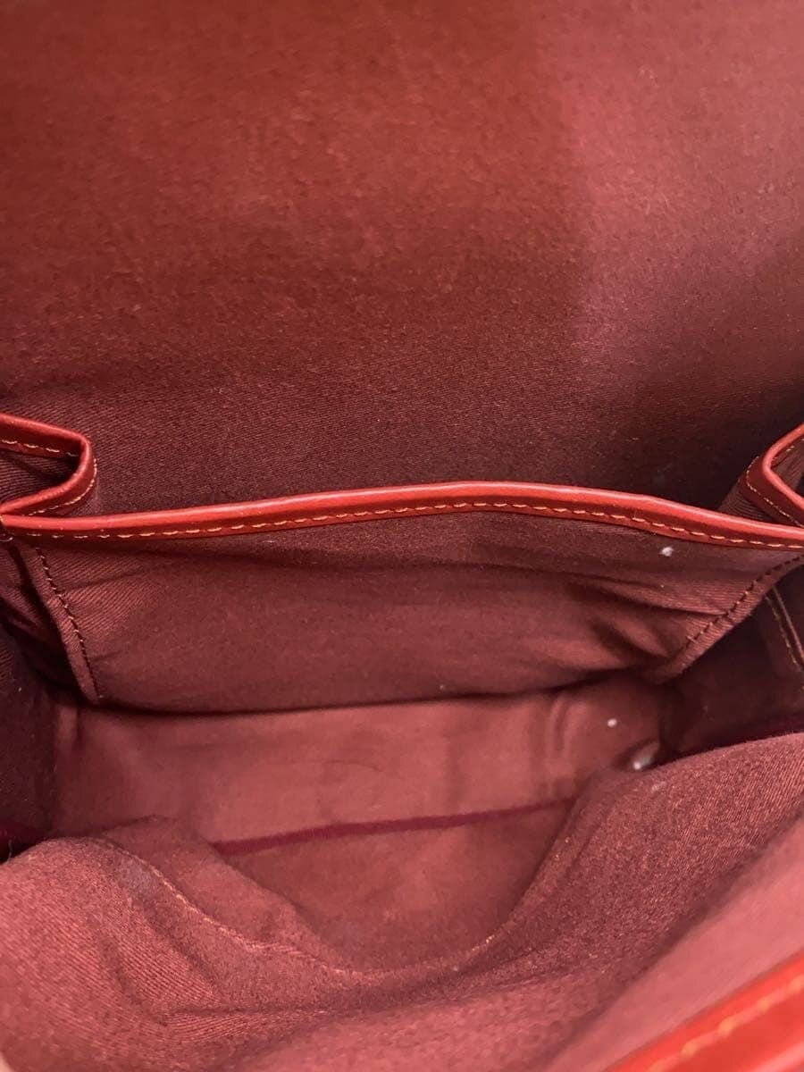 HERGOPOCH Shoulder Bag Cowhide Bordeaux Solid 6