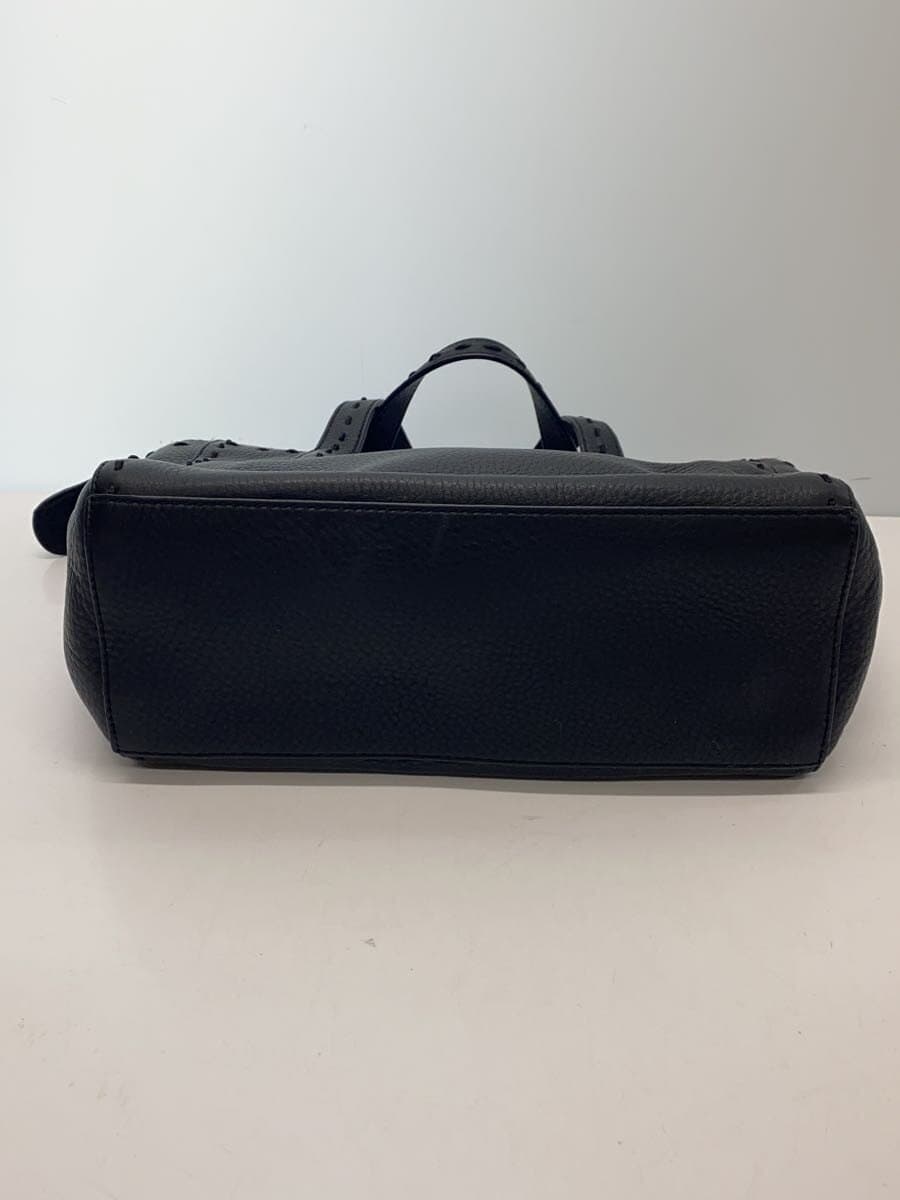 COLE HAAN Shoulder Bag Leather BLK Solid 4