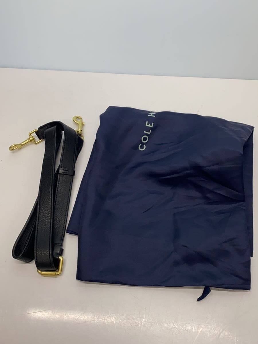 COLE HAAN Shoulder Bag Leather BLK Solid 7
