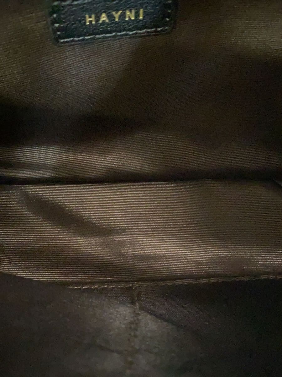 HAYNI Shoulder Bag Leather BLK ※With Scratches 6