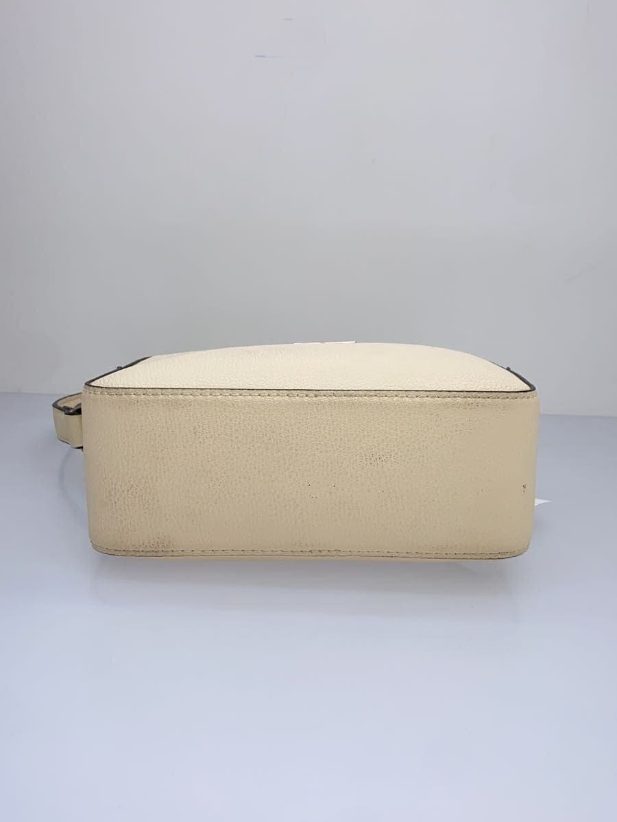 Calvin Klein Shoulder Bag Leather White 4