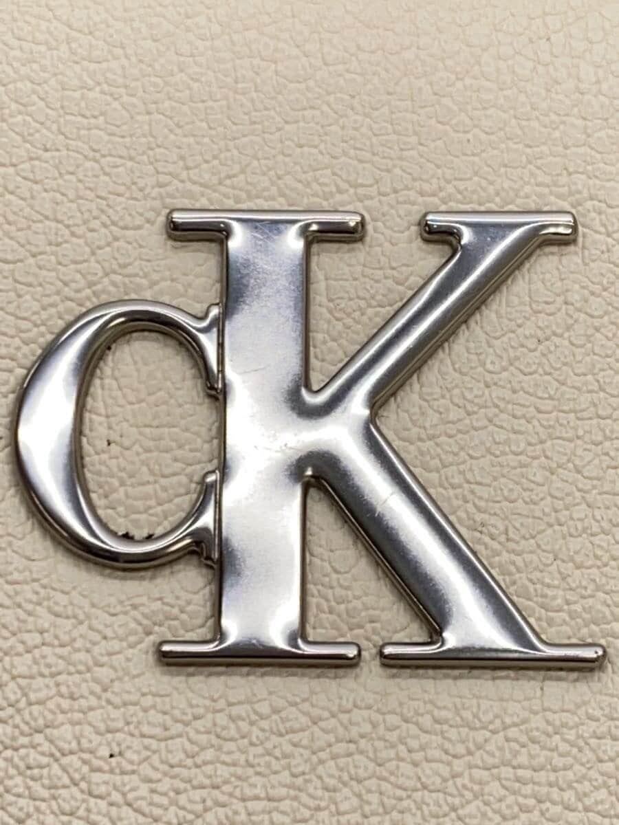 Calvin Klein Shoulder Bag Leather White 5