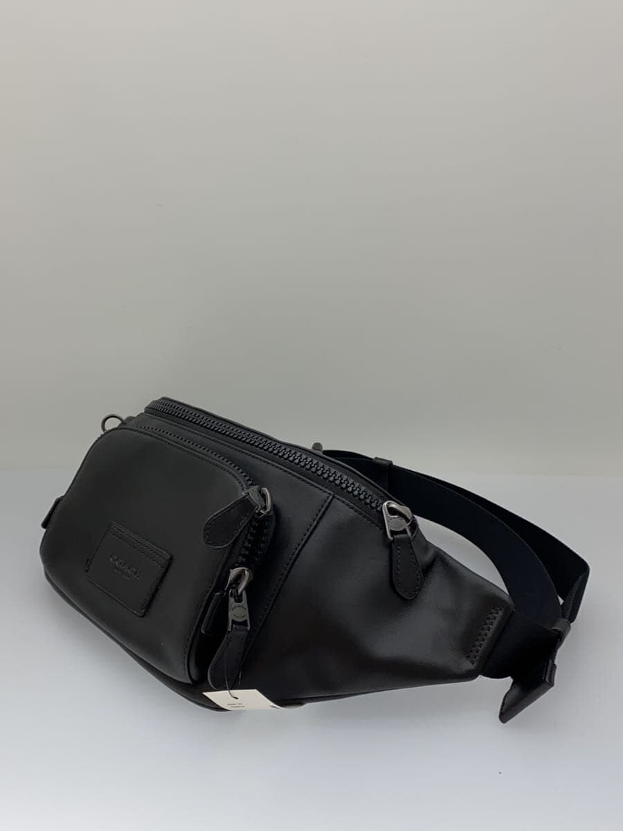 COACH Waist Bag Leather BLK Solid C2716 2