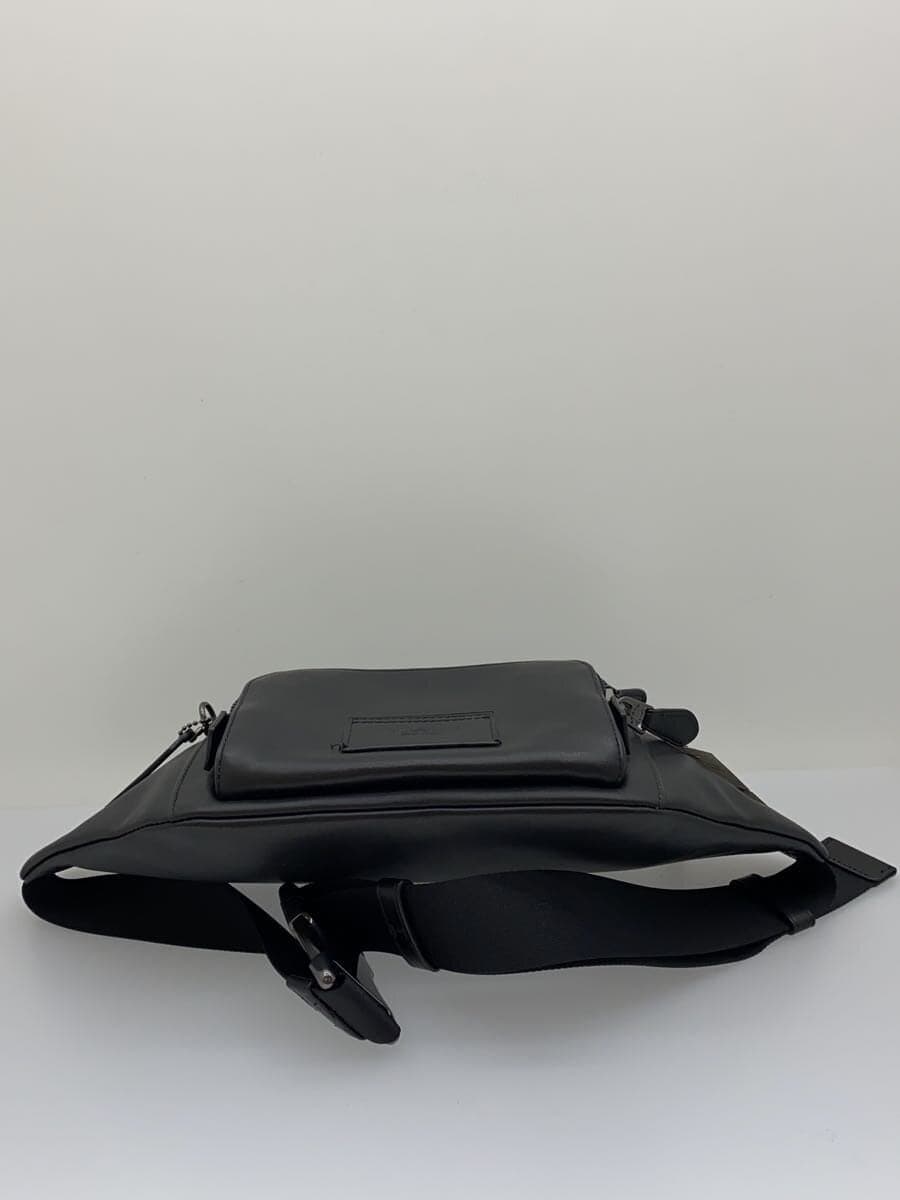 COACH Waist Bag Leather BLK Solid C2716 4