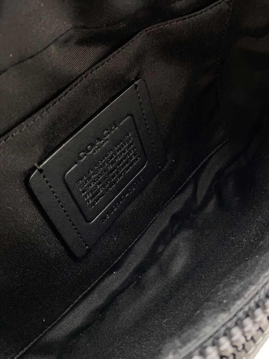 COACH Waist Bag Leather BLK Solid C2716 6