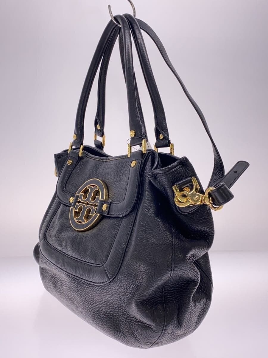 TORY BURCH 2-way handbag leather black 2