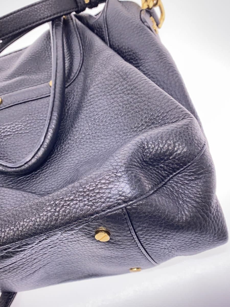 TORY BURCH 2-way handbag leather black 7