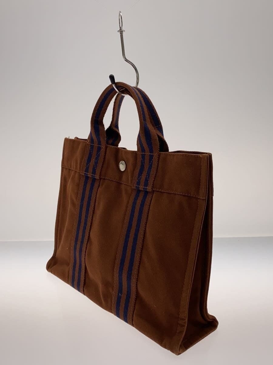 HERMES Tote Bag Canvas BRW Fool to PM 2