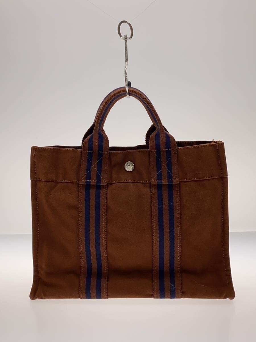 HERMES Tote Bag Canvas BRW Fool to PM 3
