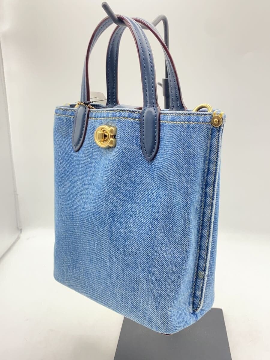 COACH Shoulder Bag Denim IDG CR677 2