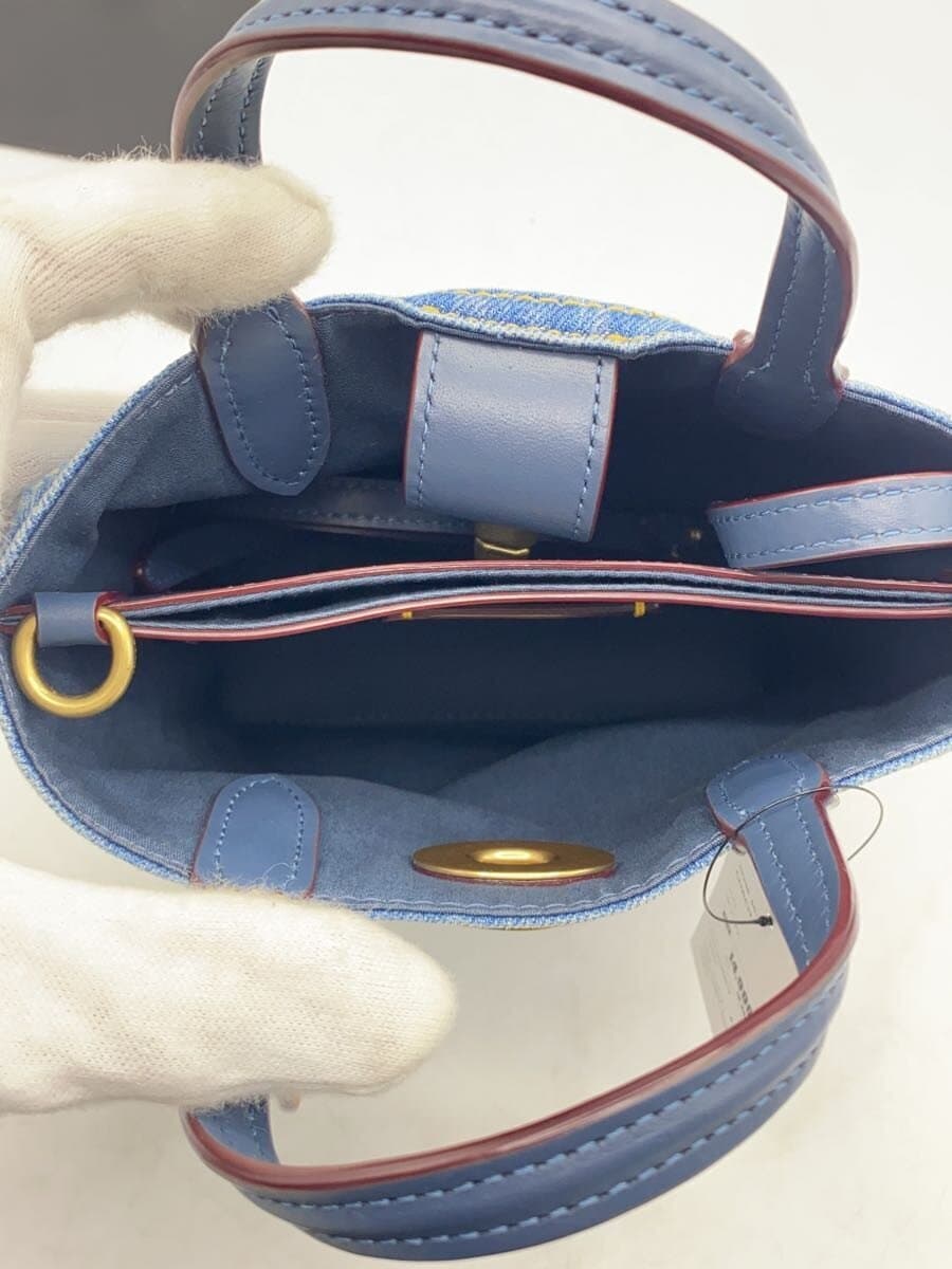 COACH Shoulder Bag Denim IDG CR677 6