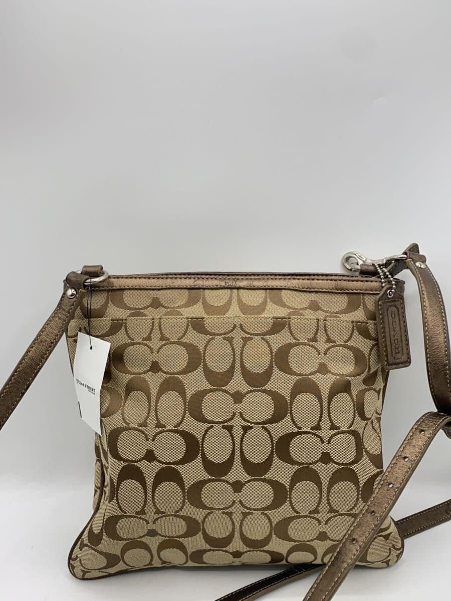 COACH Shoulder Bag Signature Canvas BRW 44799 3