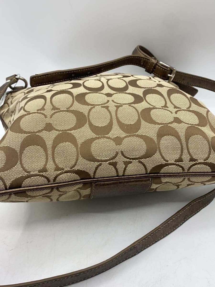 COACH Shoulder Bag Signature Canvas BRW 44799 4