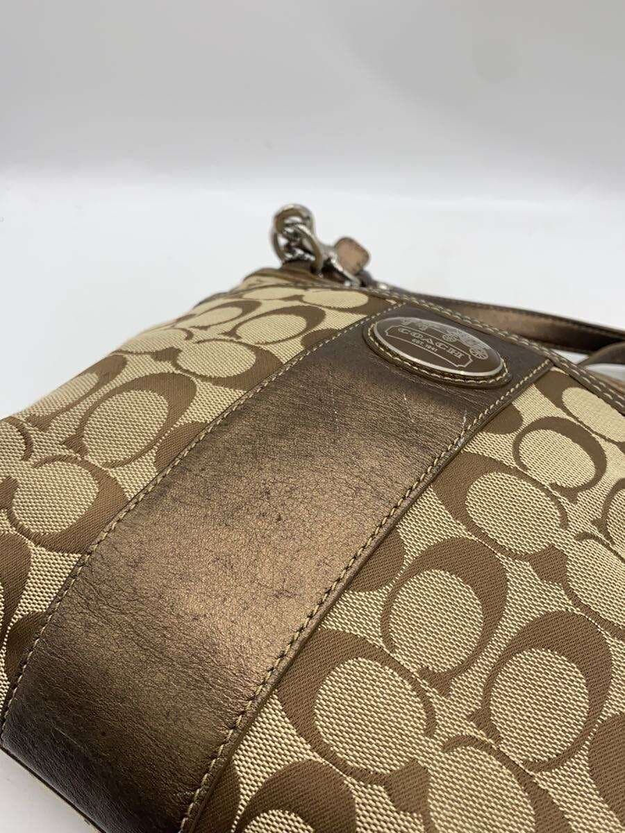 COACH Shoulder Bag Signature Canvas BRW 44799 7