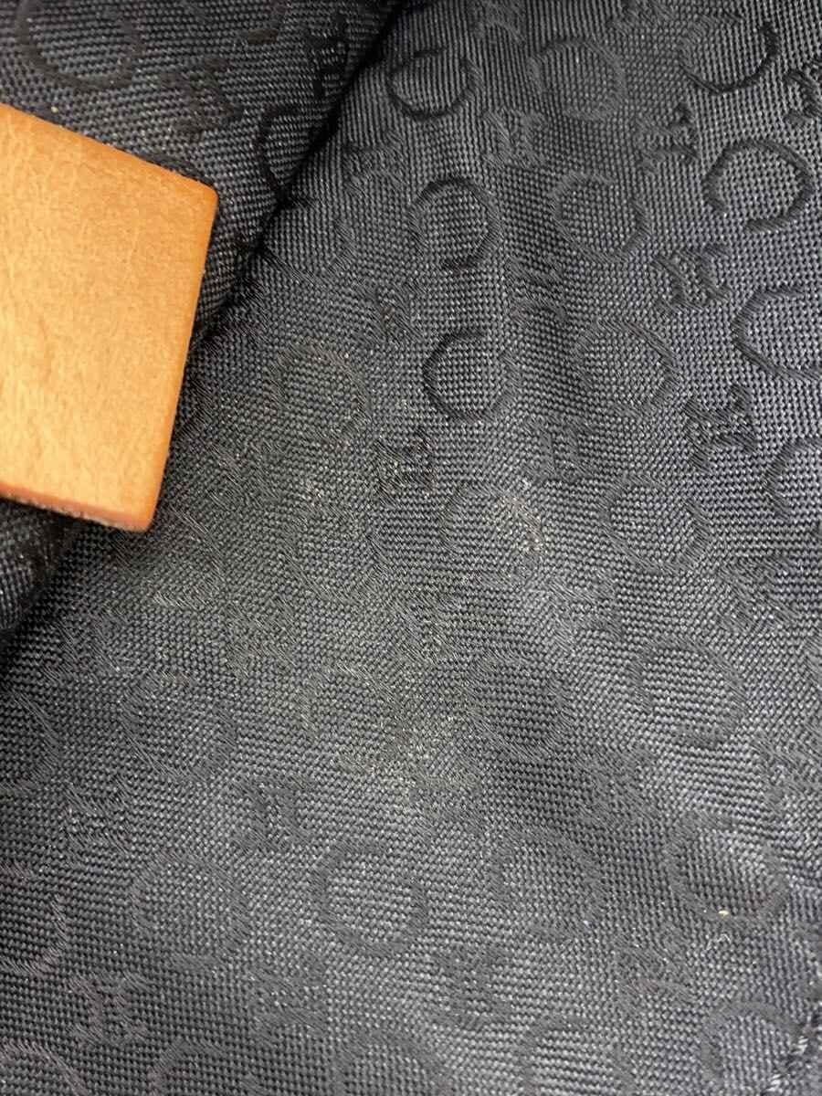 CELINE shoulder bag suede BLK Macadam pattern 7