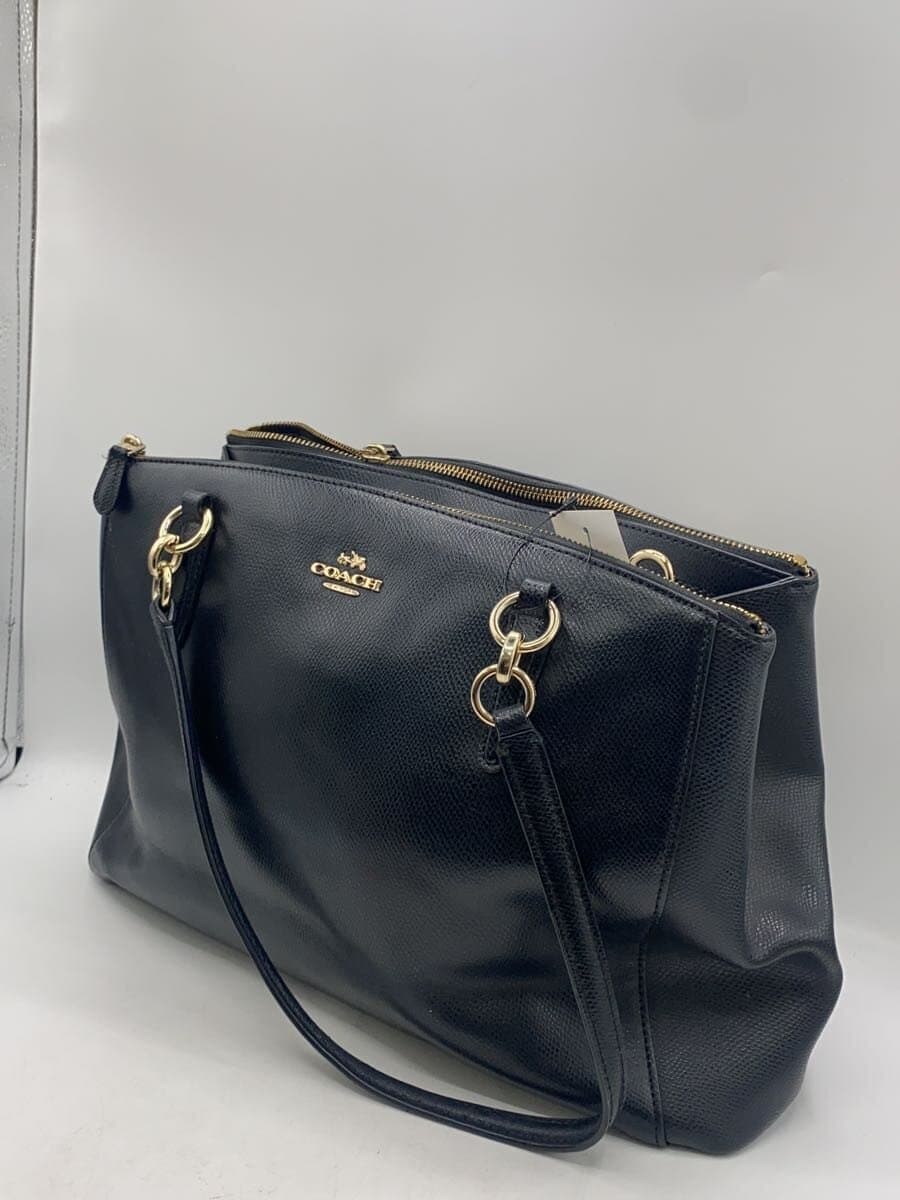COACH Tote Bag_All Leather Leather BLK Solid F36606 2