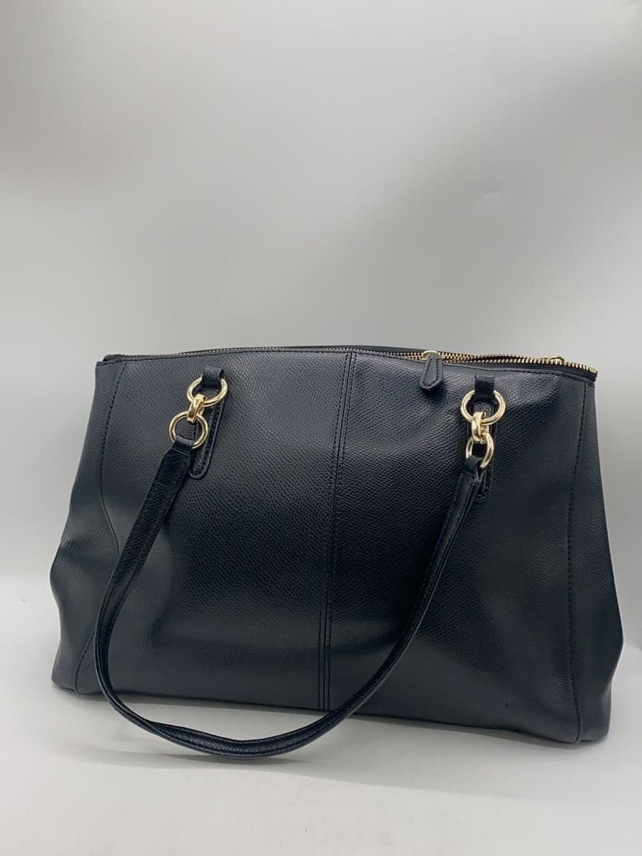 COACH Tote Bag_All Leather Leather BLK Solid F36606 3