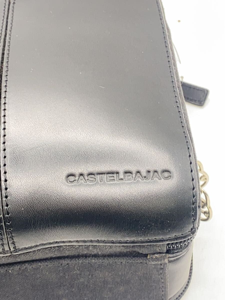 CASTELBAJAC shoulder bag leather BLK 5