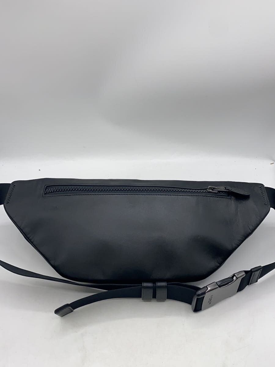 COACH Waist Bag Leather Black Plain c2716 3