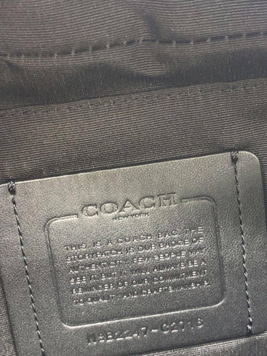 COACH Waist Bag Leather Black Plain c2716 5