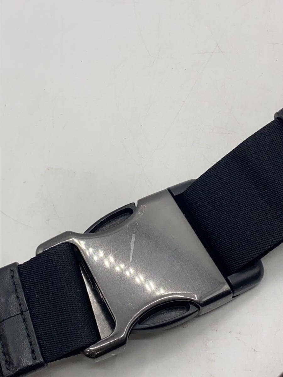 COACH Waist Bag Leather Black Plain c2716 7