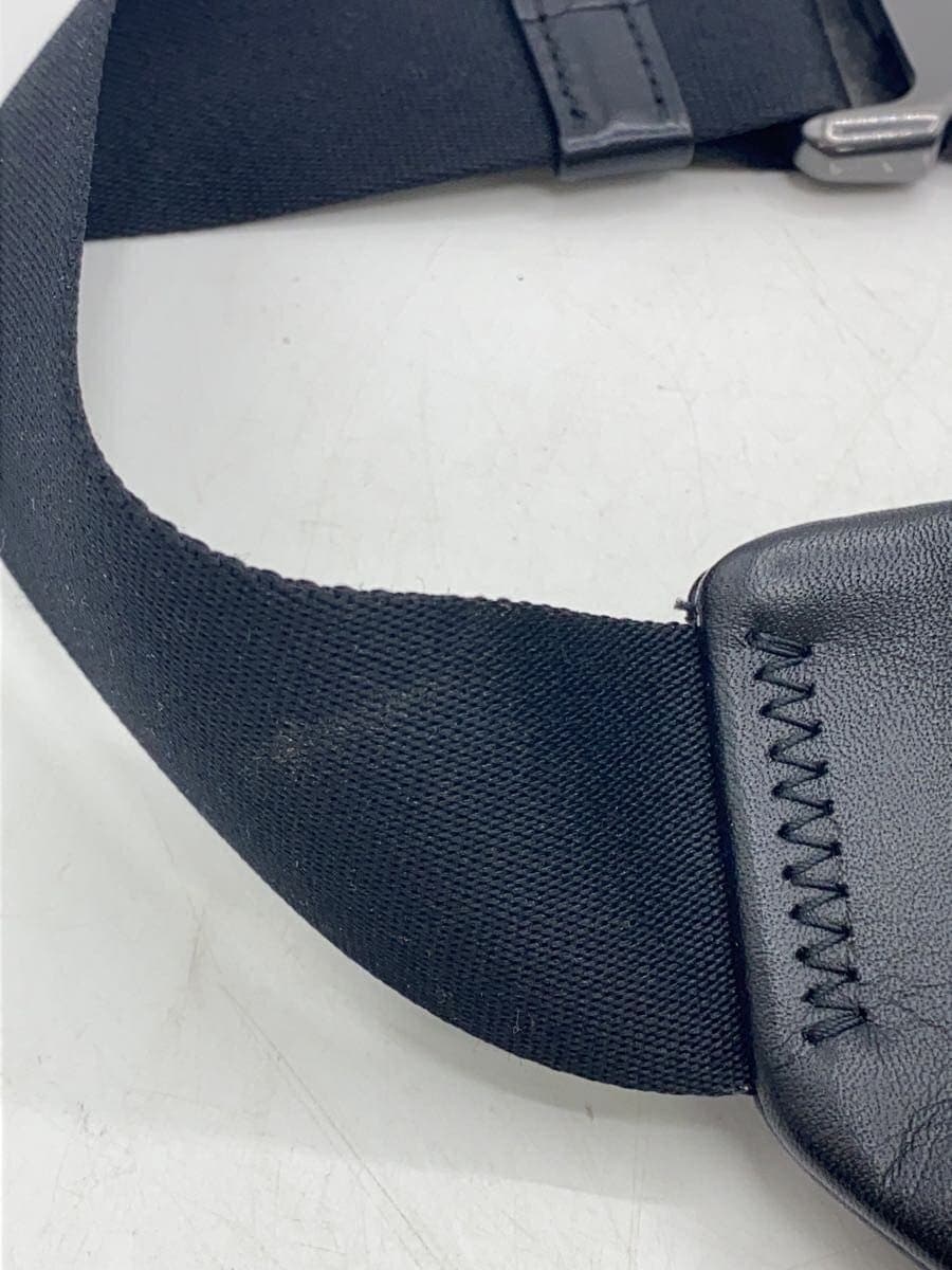 COACH Waist Bag Leather Black Plain c2716 8