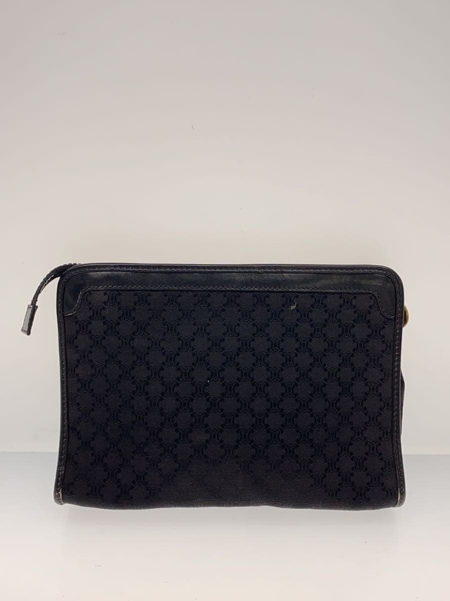 CELINE clutch bag BLK Macadam pattern 3