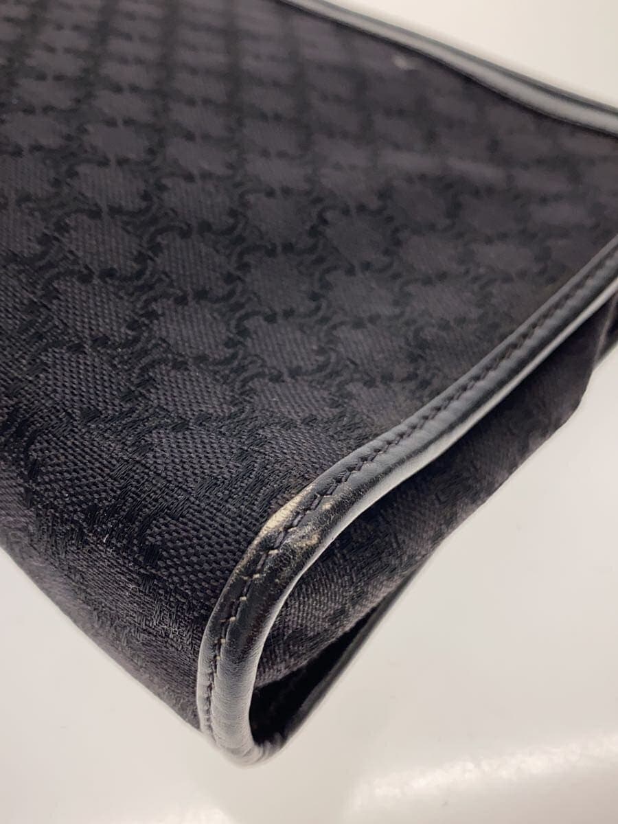 CELINE clutch bag BLK Macadam pattern 7