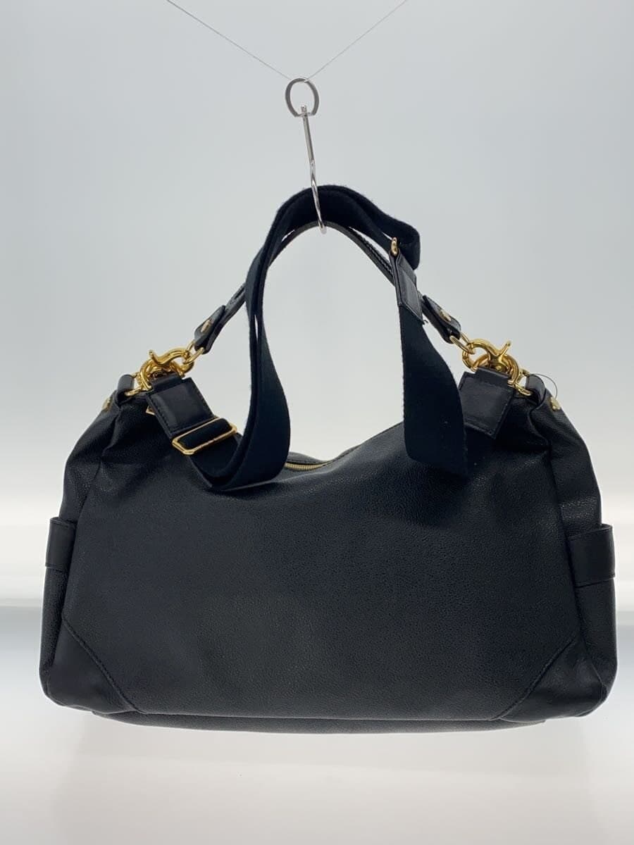 Orobianco Shoulder Bag Leather BLK Solid 3