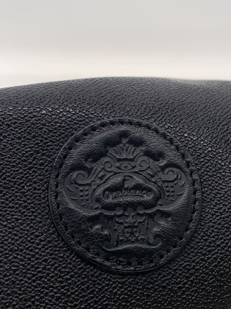 Orobianco Shoulder Bag Leather BLK Solid 5