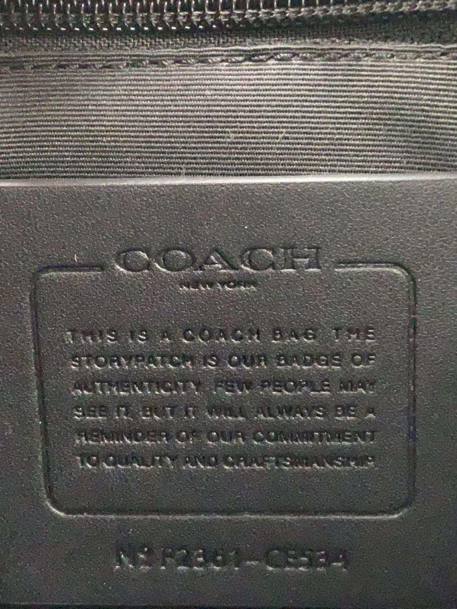 COACH Sprint Map Bag 25_Signature_Black Leather Canvas BLK All-Over Print CE534 5