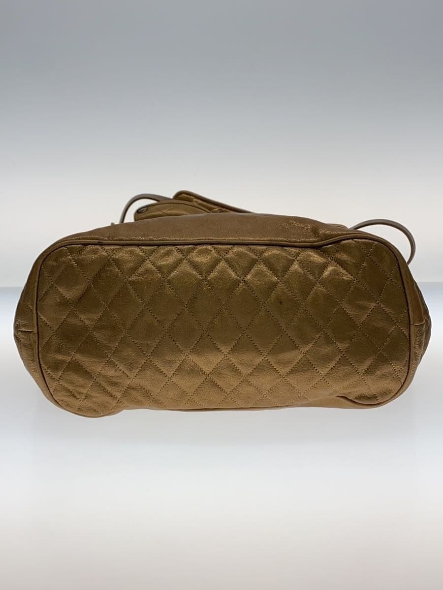 JIMMY CHOO shoulder bag leather GLD plain 4