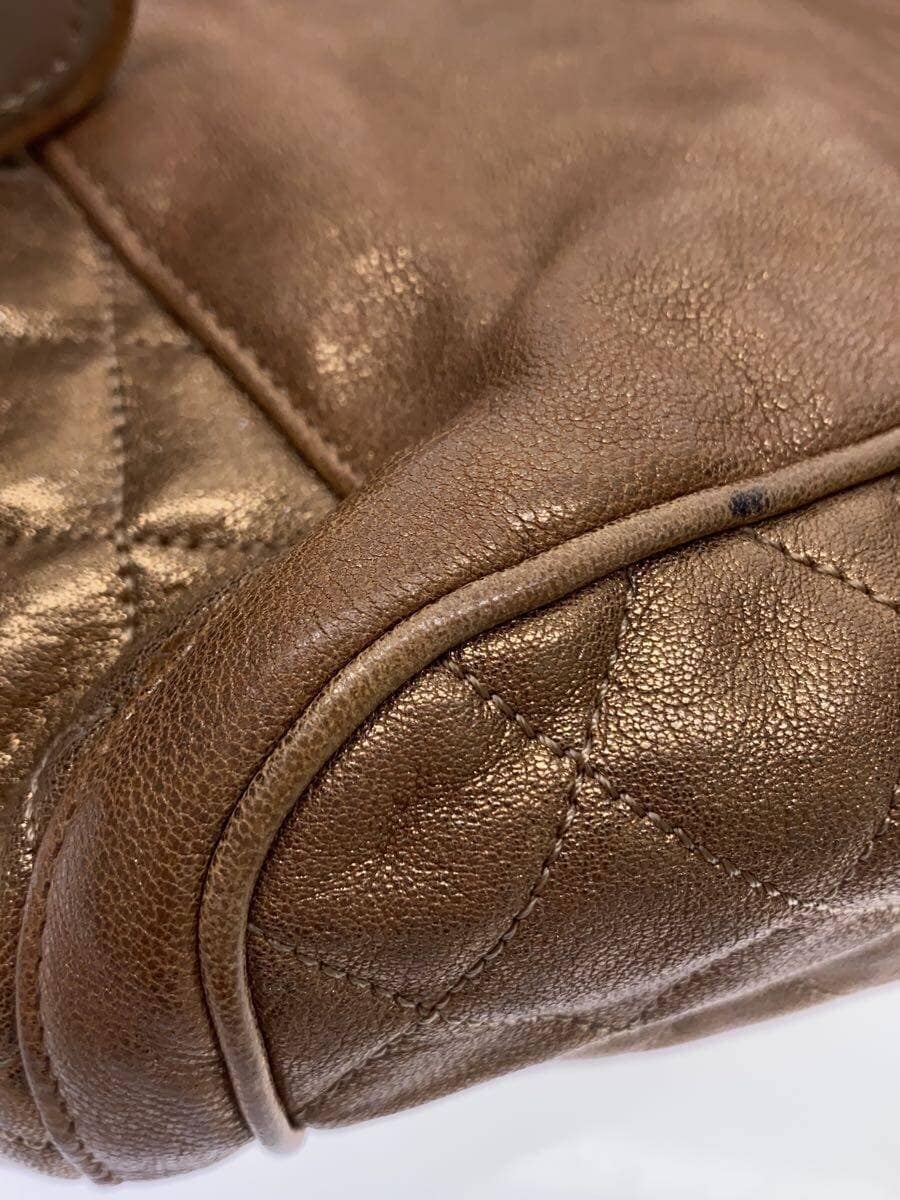 JIMMY CHOO shoulder bag leather GLD plain 8