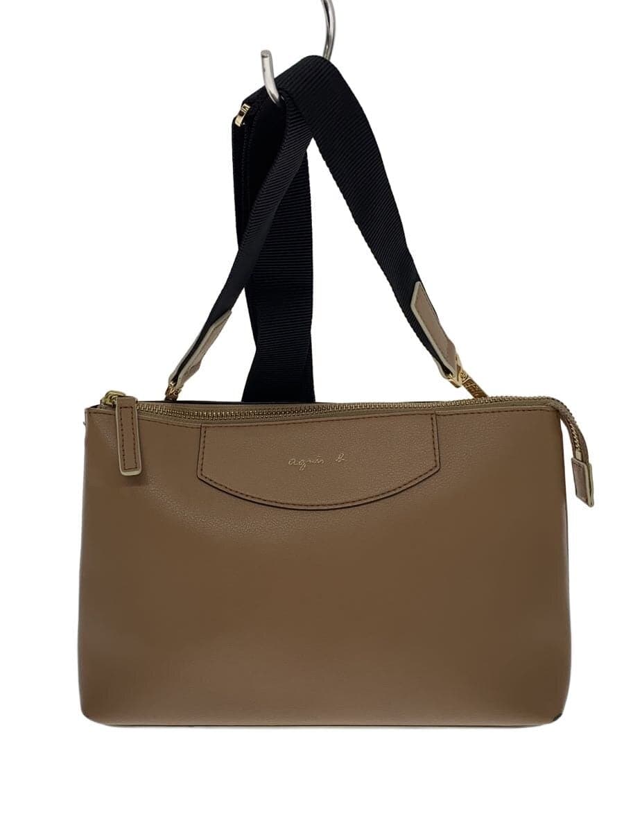 agnes b. shoulder bag acrylic BEG