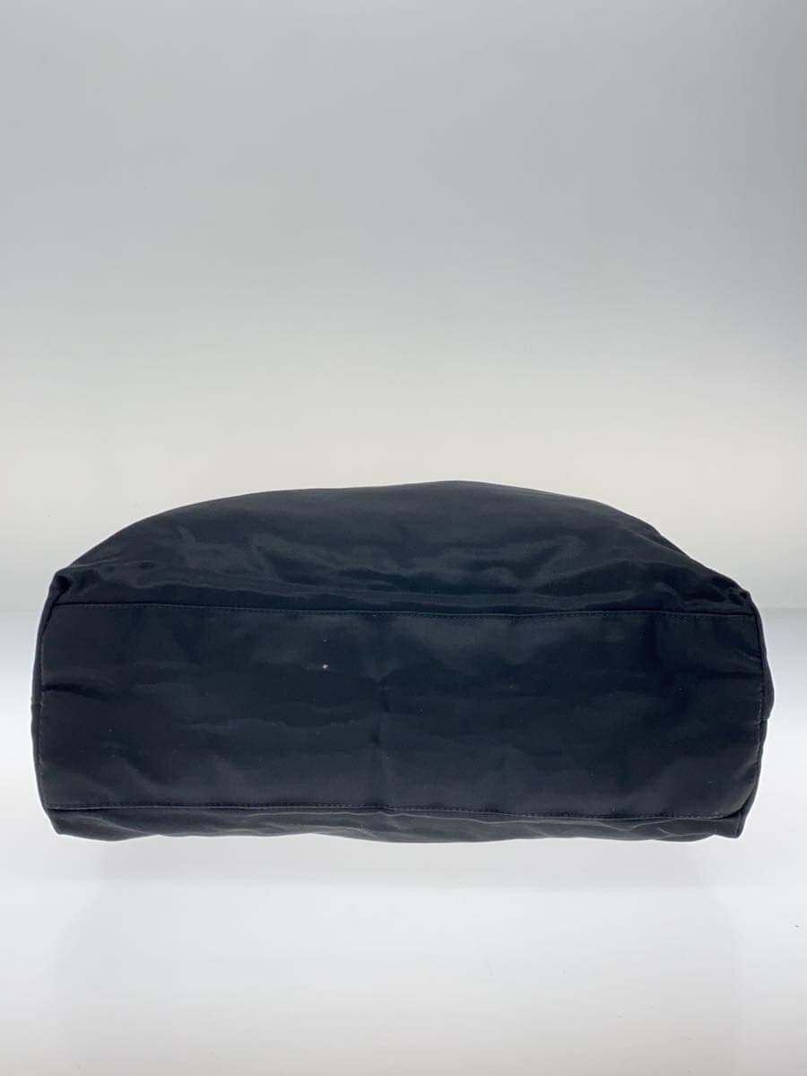 PRADA tote bag nylon black plain 4