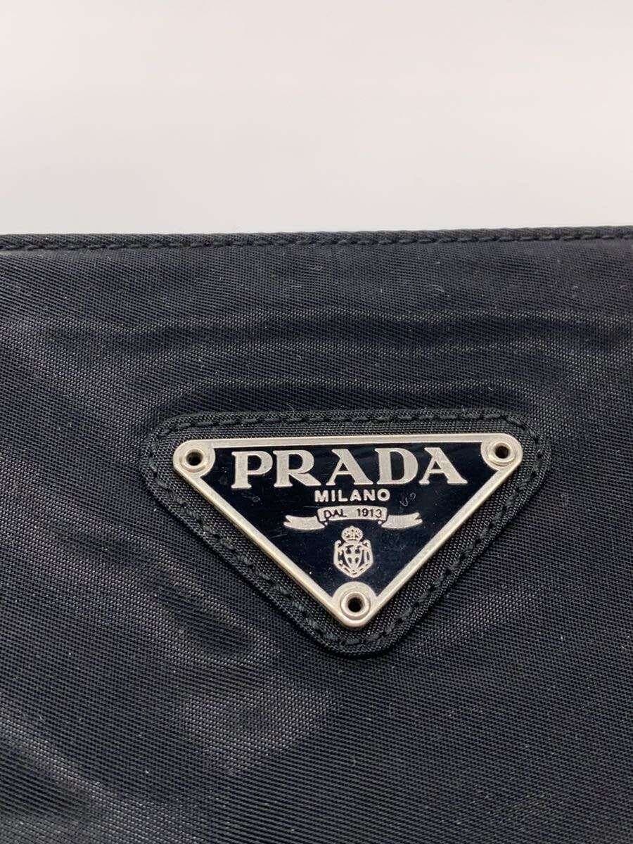 PRADA tote bag nylon black plain 5