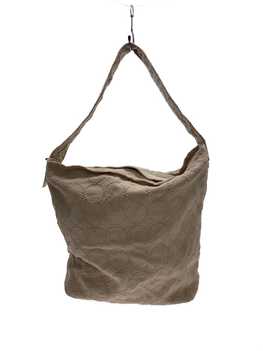 mina perhonen Shoulder Bag Linen BEG All Over Pattern