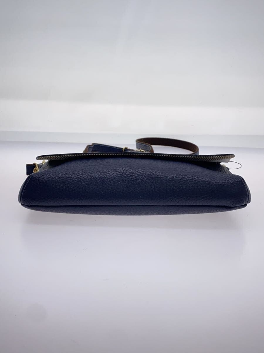 Other Brand La Deesse crescend Shoulder Bag Leather BLU 4