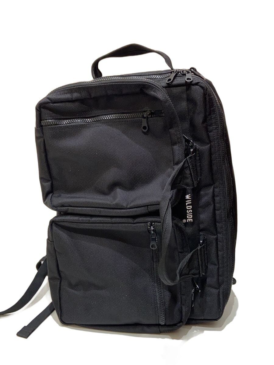 WILDSIDE YOHJI YAMAMOTO 3WAY Bag Nylon Black Plain WS-I11-660