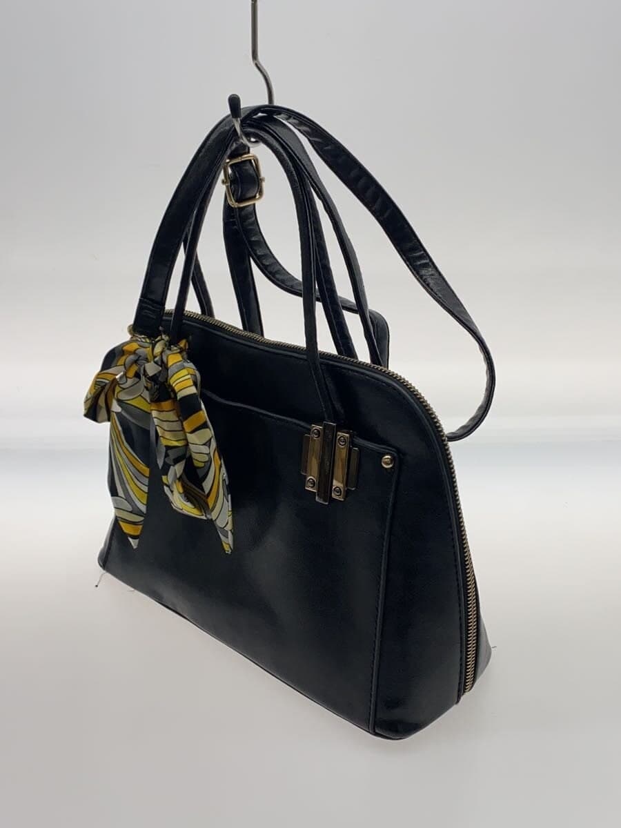 D.KELLY Shoulder Bag Leather BLK 2