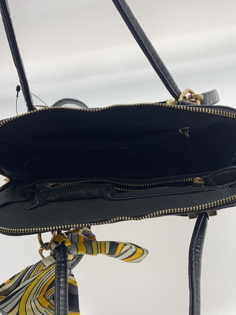 D.KELLY Shoulder Bag Leather BLK 6