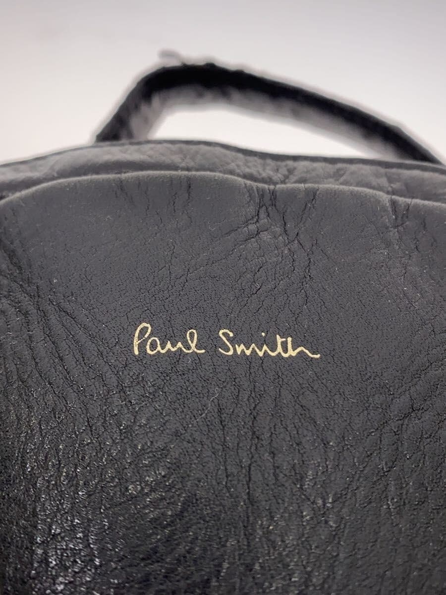 Paul Smith Backpack Leather BLK Solid 5