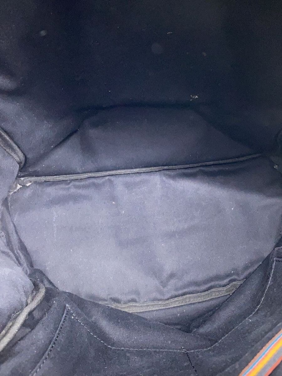 Paul Smith Backpack Leather BLK Solid 6