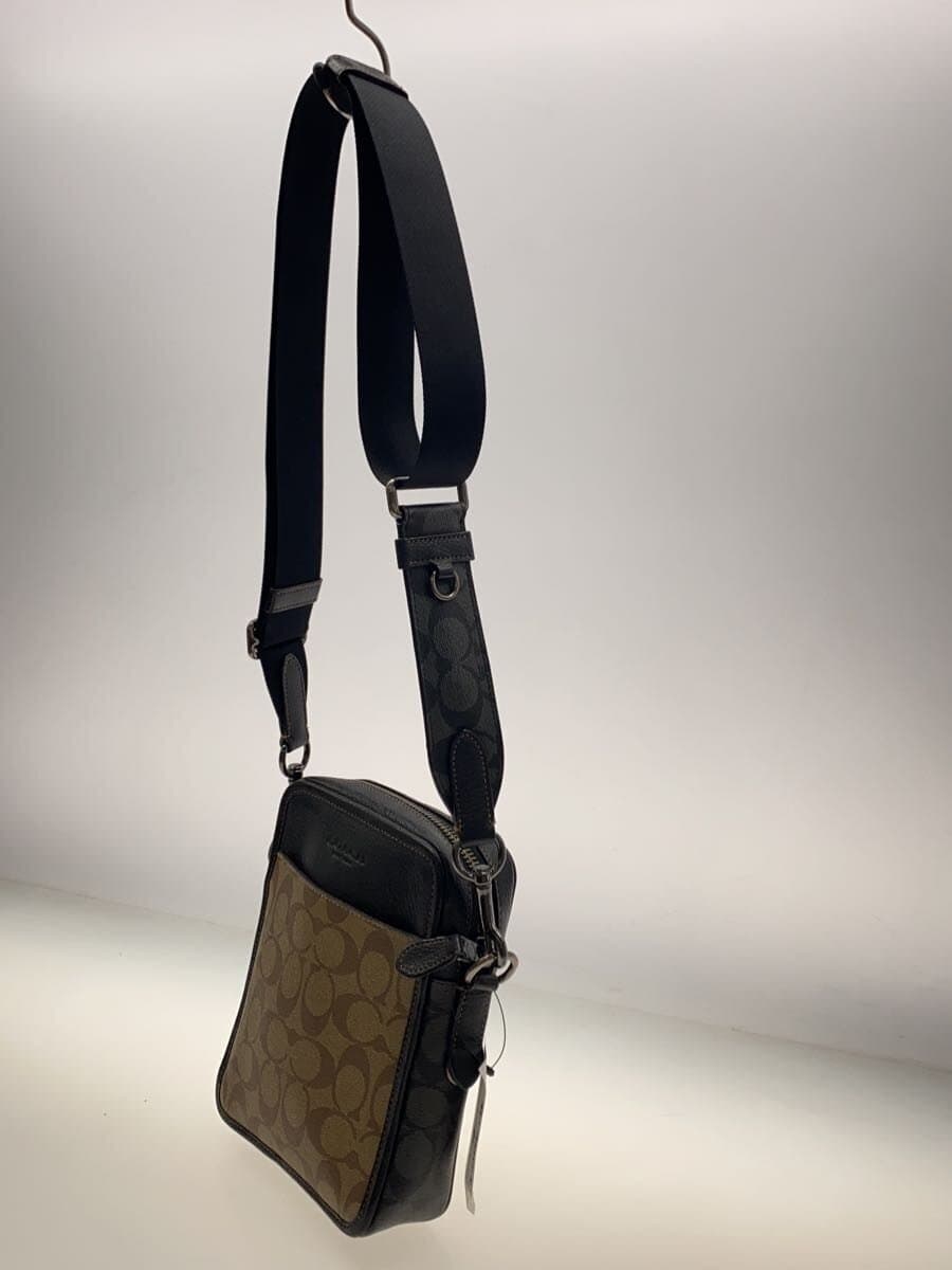 COACH Shoulder Bag Leather BLK CC090 2