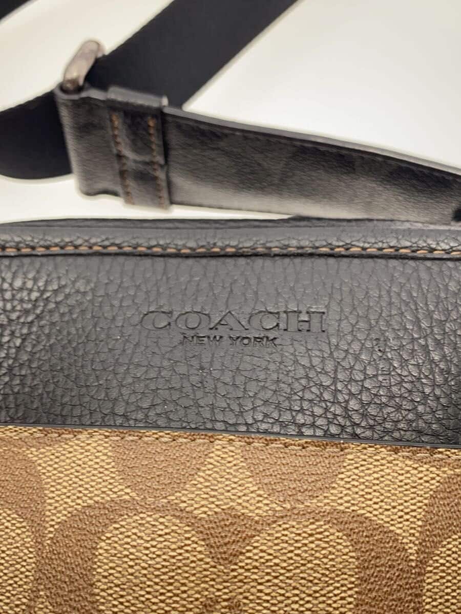 COACH Shoulder Bag Leather BLK CC090 5