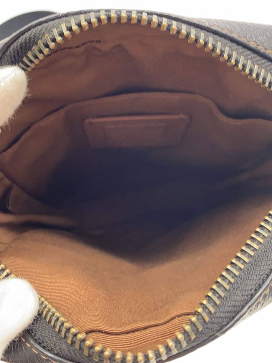 COACH Shoulder Bag Leather BLK CC090 6