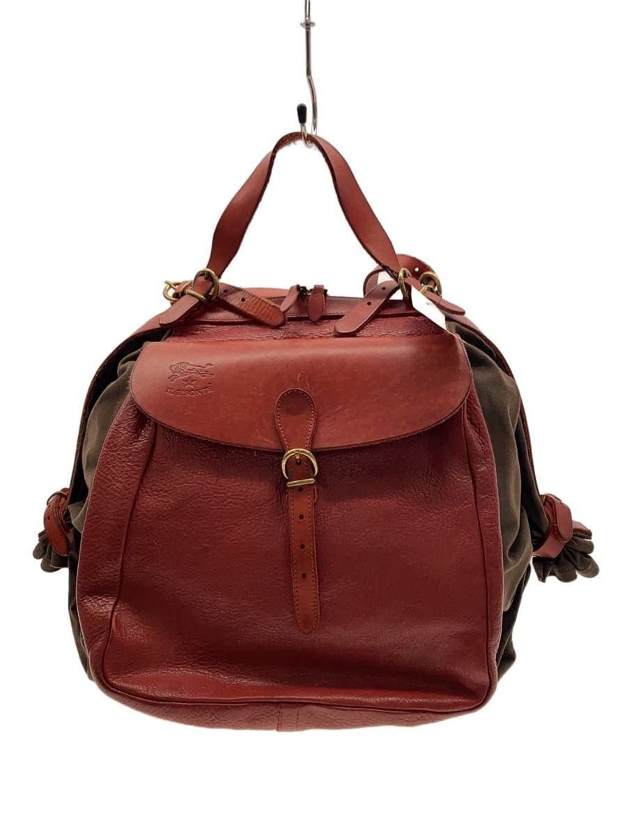 IL BISONTE Backpack Leather RED